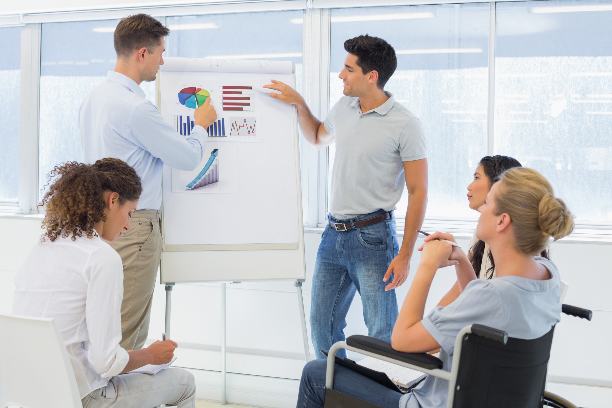 Workshopgruppe am Flipchart